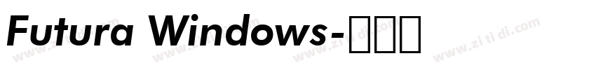 Futura Windows字体转换 Futura Windows字体转换